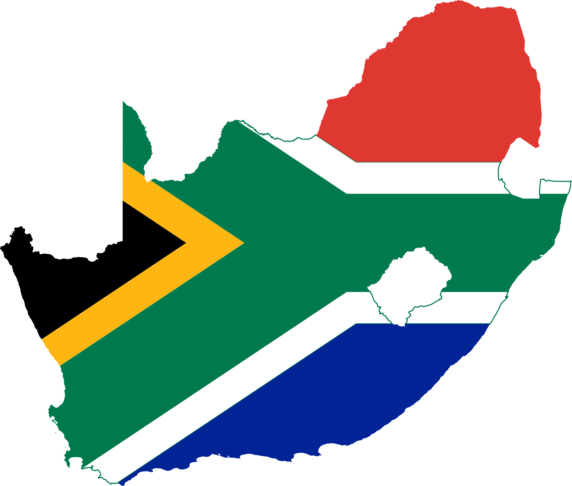 South Africa delivery map